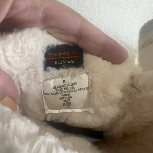 Cat & Jack Toddler Girls Size 8 Thermolite Faux Fur Frankie Winter Boots - Picture 9 of 10